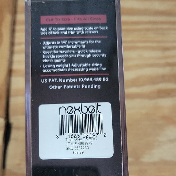 Nexbelt Titan Grey Gun Belt - Picture 5 of 7